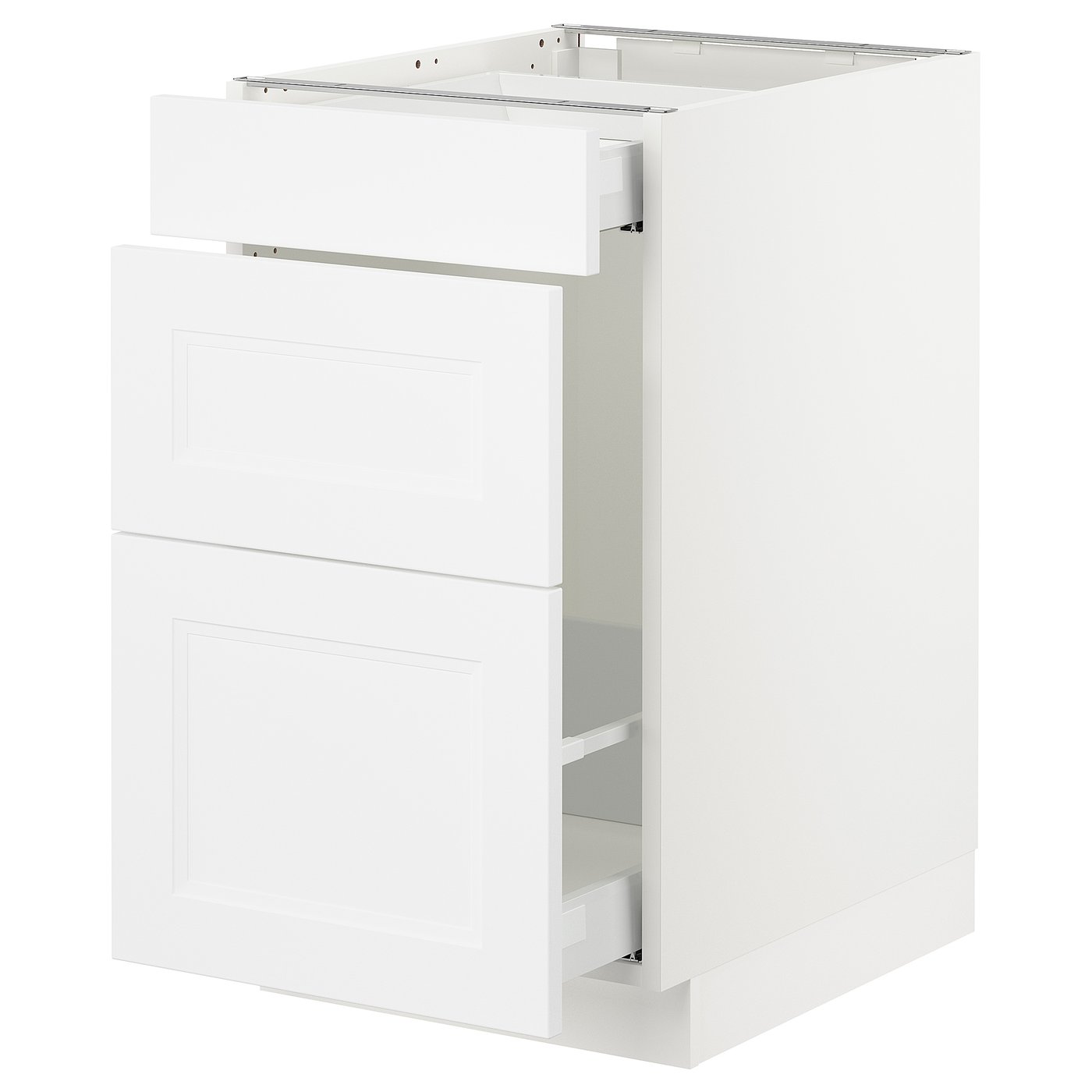 SEKTION base cabinet for recycling, white Maximera/Axstad matt