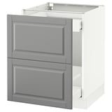 SEKTION Base cabinet for recycling, white Maximera/Bodbyn gray, 24x24x30 "