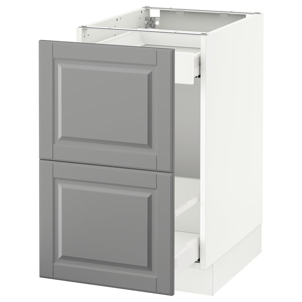 SEKTION Base cabinet for recycling, white Maximera/Bodbyn gray, 18x24x30 "