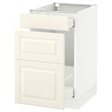 SEKTION Base cabinet for recycling, white Maximera/Bodbyn off-white, 18x24x30 "