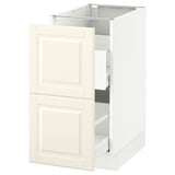 SEKTION Base cabinet for recycling, white Maximera/Bodbyn off-white, 15x24x30 "