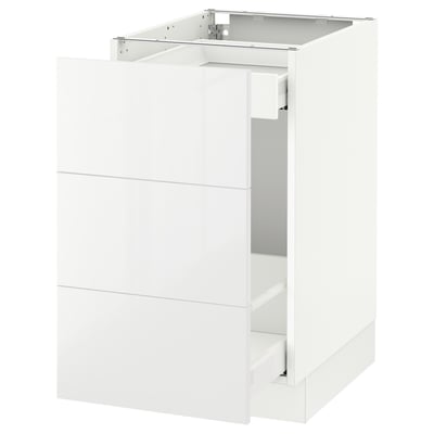 SEKTION Base cabinet for recycling, white Maximera/Ringhult white, 18x24x30 "