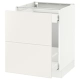 SEKTION Base cabinet for recycling, white Maximera/Veddinge white, 24x24x30 "
