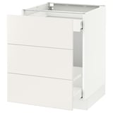 SEKTION Base cabinet for recycling, white Maximera/Veddinge white, 24x24x30 "