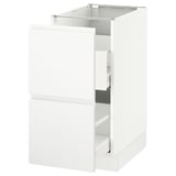 SEKTION Base cabinet for recycling, white Maximera/Voxtorp matt white, 15x24x30 "