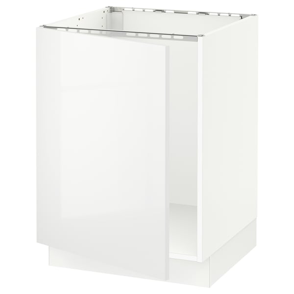 SEKTION Base cabinet for sink, white/Ringhult white, 24x24x30 "