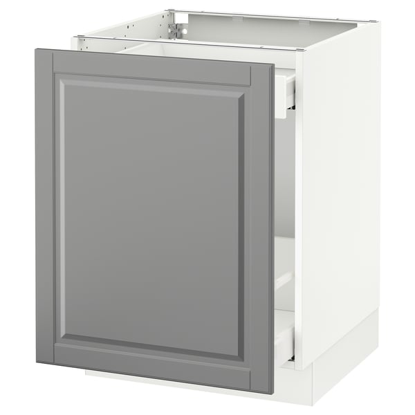SEKTION Base cabinet for sorting + 1 door, white Maximera/Bodbyn gray, 24x24x30 "