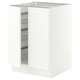 SEKTION Base cabinet w wire basket/2 doors, white/Aspudden matt white, 24x24x30 "