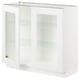 SEKTION Base cabinet with 2 glass doors, white/Axstad matt white, 36x15x30 "