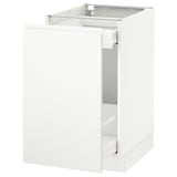 SEKTION Base cabinet with pull-out storage, white Maximera/Voxtorp matt white, 18x24x30 "