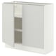 SEKTION Base cabinet with shelves/2 doors, white/Aspudden light gray, 36x15x30 "