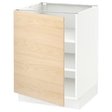SEKTION Base cabinet with shelves, white/Askersund light ash effect, 24x24x30 "