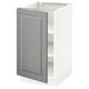 SEKTION Base cabinet with shelves, white/Bodbyn gray, 18x24x30 "