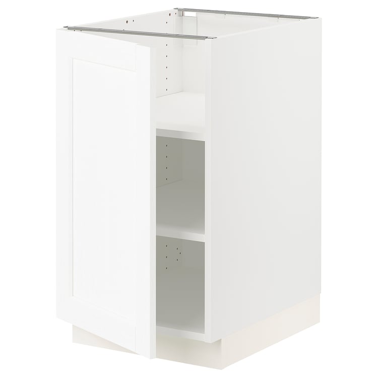 SEKTION base with shelves , white Enköping/white wood effect