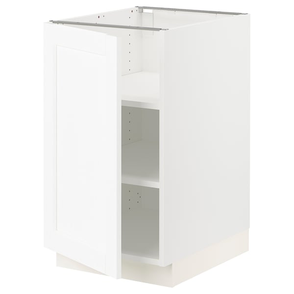 SEKTION Base cabinet with shelves, white Enköping/white wood effect, 18x24x30 "