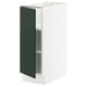SEKTION Base cabinet with shelves, white/Havstorp deep green, 12x24x30 "