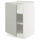 SEKTION Base cabinet with shelves, white/Havstorp light gray, 21x24x30 "