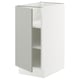 SEKTION Base cabinet with shelves, white/Havstorp light gray, 15x24x30 "