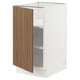 SEKTION Base cabinet with shelves, white/Tistorp brown walnut effect, 18x24x30 "