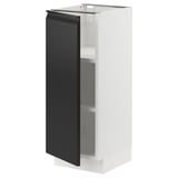 SEKTION Base cabinet with shelves, white/Upplöv matt anthracite, 12x15x30 "