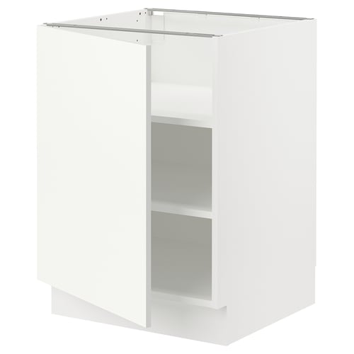SEKTION kitchen cabinet in white with two shelves, modern design.