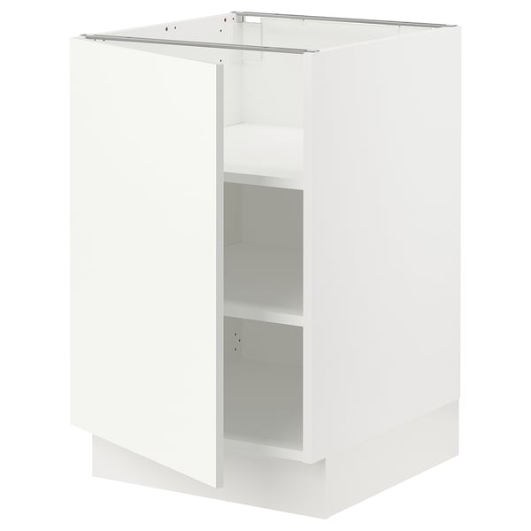SEKTION Base cabinet with shelves, white/Vallstena white, 21x24x30 "