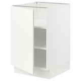 SEKTION Base cabinet with shelves, white/Vallstena white, 21x24x30 "