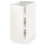 SEKTION Base cabinet with shelves, white/Veddinge white, 15x24x30 "