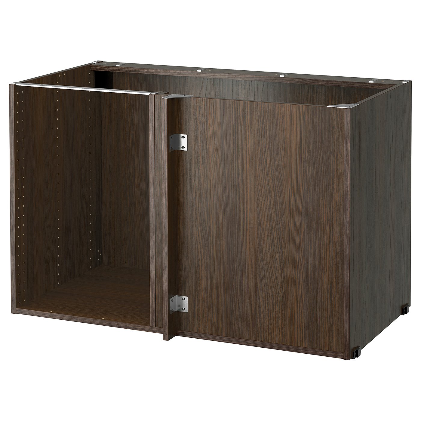 SEKTION Base corner cabinet frame - wood effect brown ...
