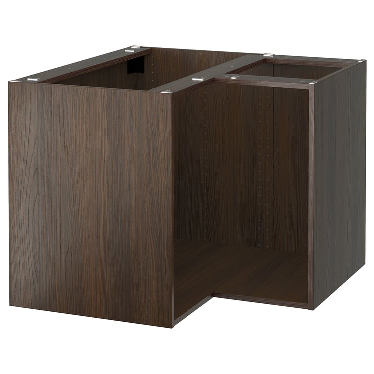 SEKTION Base corner frame, wood effect brown, 97x61x76 cm