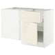 SEKTION Corner base cab w drawer and shelf, white/Bodbyn off-white, 50x24x30 "