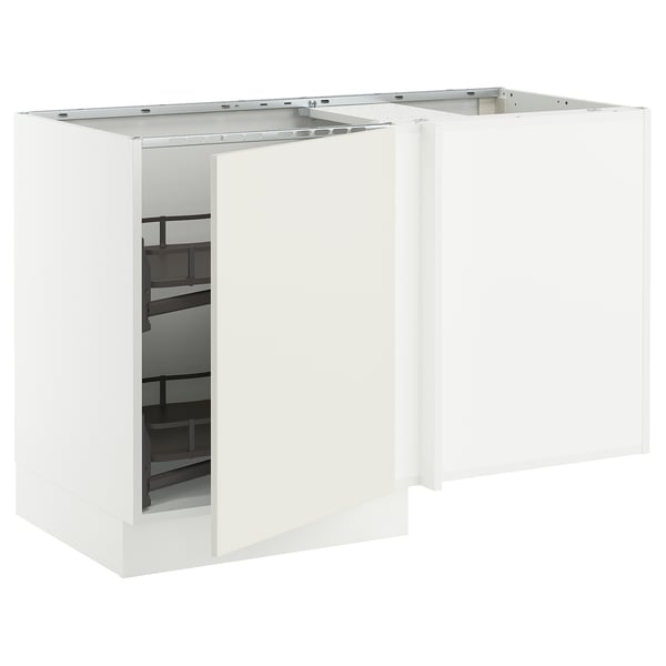 SEKTION Corner base cab w pull-out fitting, white/Veddinge white, 50x24x30 "
