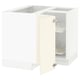 SEKTION Corner base cabinet with carousel, white/Bodbyn off-white, 38x24x30 "