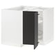 SEKTION Corner base cabinet with carousel, white/Nickebo matt anthracite, 38x24x30 "