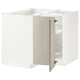 SEKTION Corner base cabinet with carousel, white/Stensund beige, 38x24x30 "