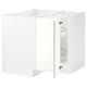 SEKTION Corner base cabinet with carousel, white/Vallstena white, 38x24x30 "
