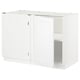 SEKTION Corner base cabinet with shelf, white/Axstad matt white, 47x24x30 "