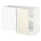 SEKTION Corner base cabinet with shelf, white/Bodbyn off-white, 47x24x30 "