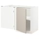 SEKTION Corner base cabinet with shelf, white/Stensund beige, 47x24x30 "