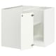 SEKTION Corner base cabinet with shelf, white/Vallstena white, 38x24x30 "