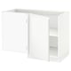 SEKTION Corner base cabinet with shelf, white/Voxtorp matt white, 47x24x30 "