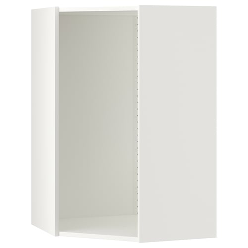 SEKTION Corner wall cabinet - white 66x37x102 cm (26x14 3/4x40 ")