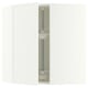 SEKTION Corner wall cabinet with carousel, white/Aspudden matt white, 26x15x30 "