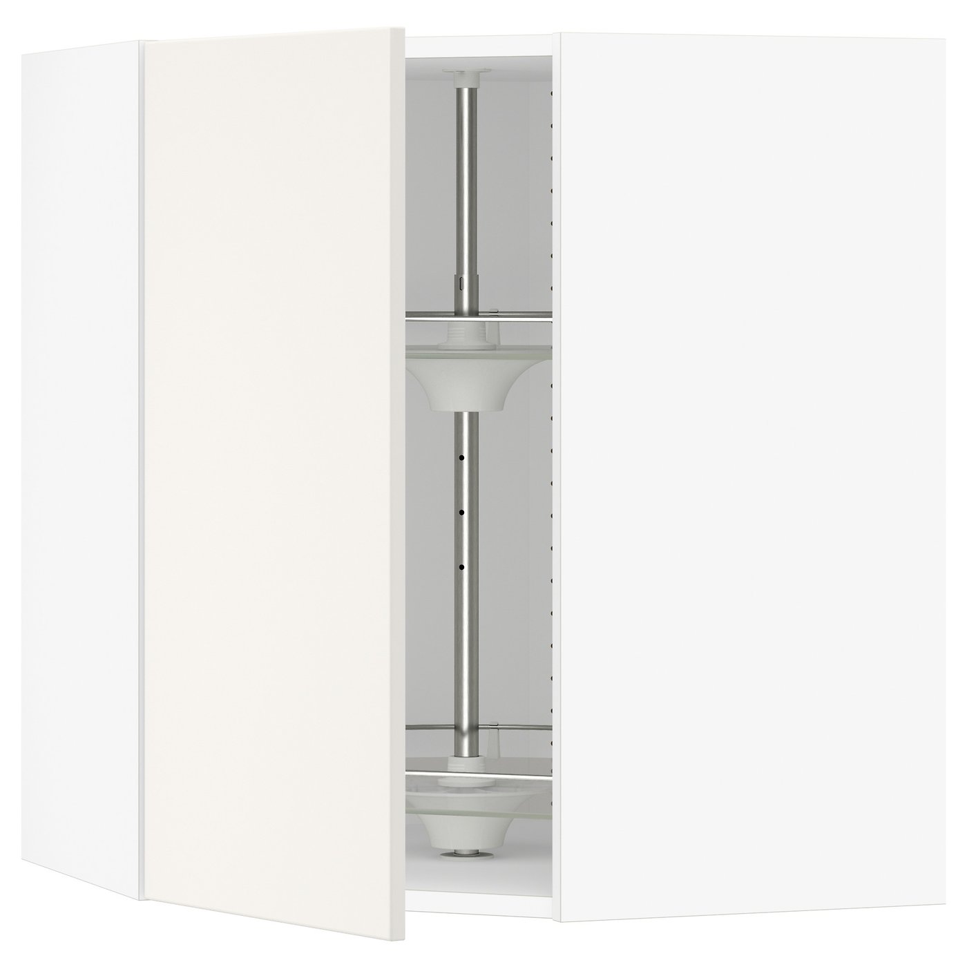 SEKTION corner wall cabinet with carousel, white/Veddinge white ...