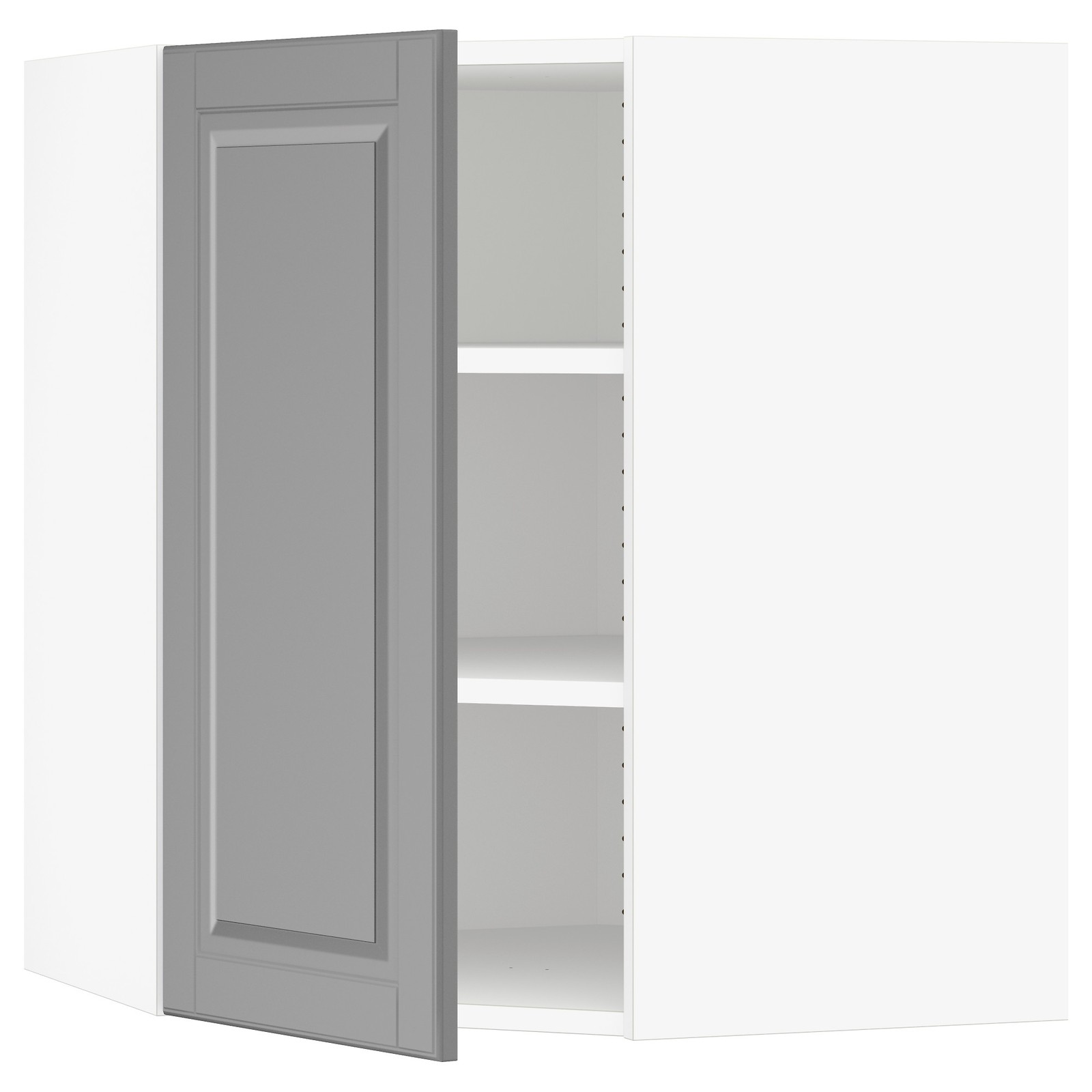 SEKTION Corner wall with shelves white/Bodbyn gray IKEA
