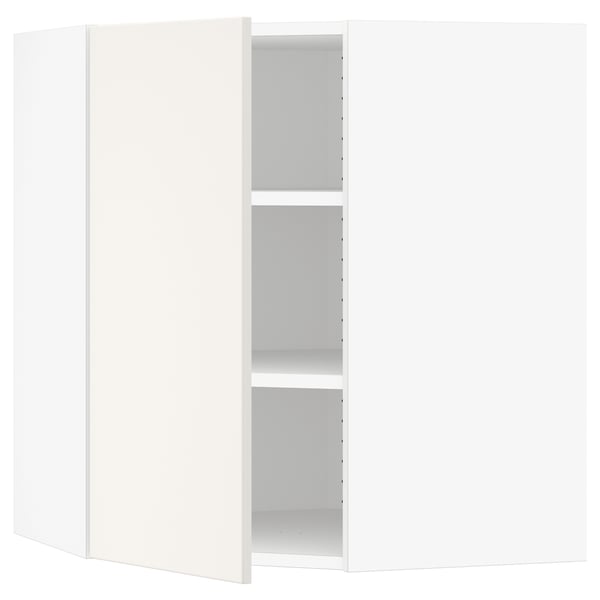 SEKTION Corner wall cabinet with shelves, white/Veddinge white, 26x15x30 "