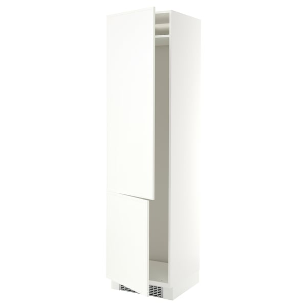 SEKTION High cabinet for fridge/freezer, white/Aspudden matt white, 24x24x90 "