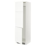 SEKTION High cabinet for fridge/freezer, white Enköping/white wood effect, 24x24x80 "