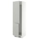 SEKTION High cabinet for fridge/freezer, white/Havstorp light gray, 24x24x80 "