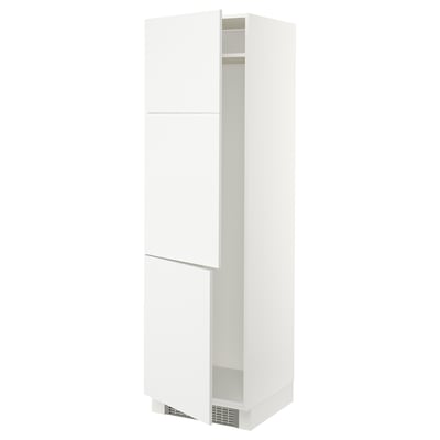 SEKTION High cabinet for fridge/freezer, white/Ringhult white, 24x24x80 "